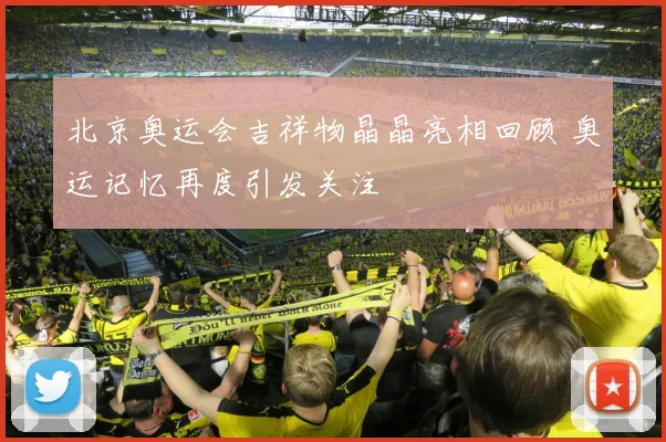 北京奥运会吉祥物晶晶亮相回顾 奥运记忆再度引发关注